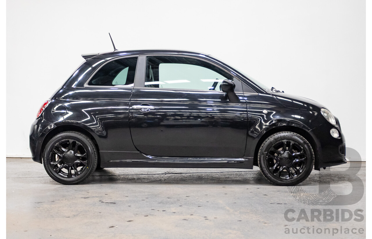 11/2013 Fiat 500 S MY13 3d Hatchback Vesuvio Black Metallic 1.4L