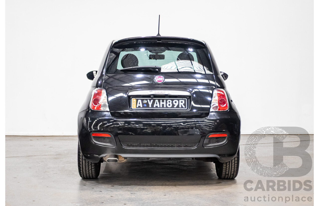 11/2013 Fiat 500 S MY13 3d Hatchback Vesuvio Black Metallic 1.4L