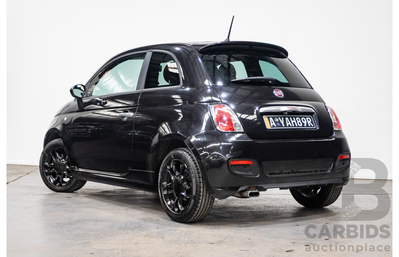 11/2013 Fiat 500 S MY13 3d Hatchback Vesuvio Black Metallic 1.4L
