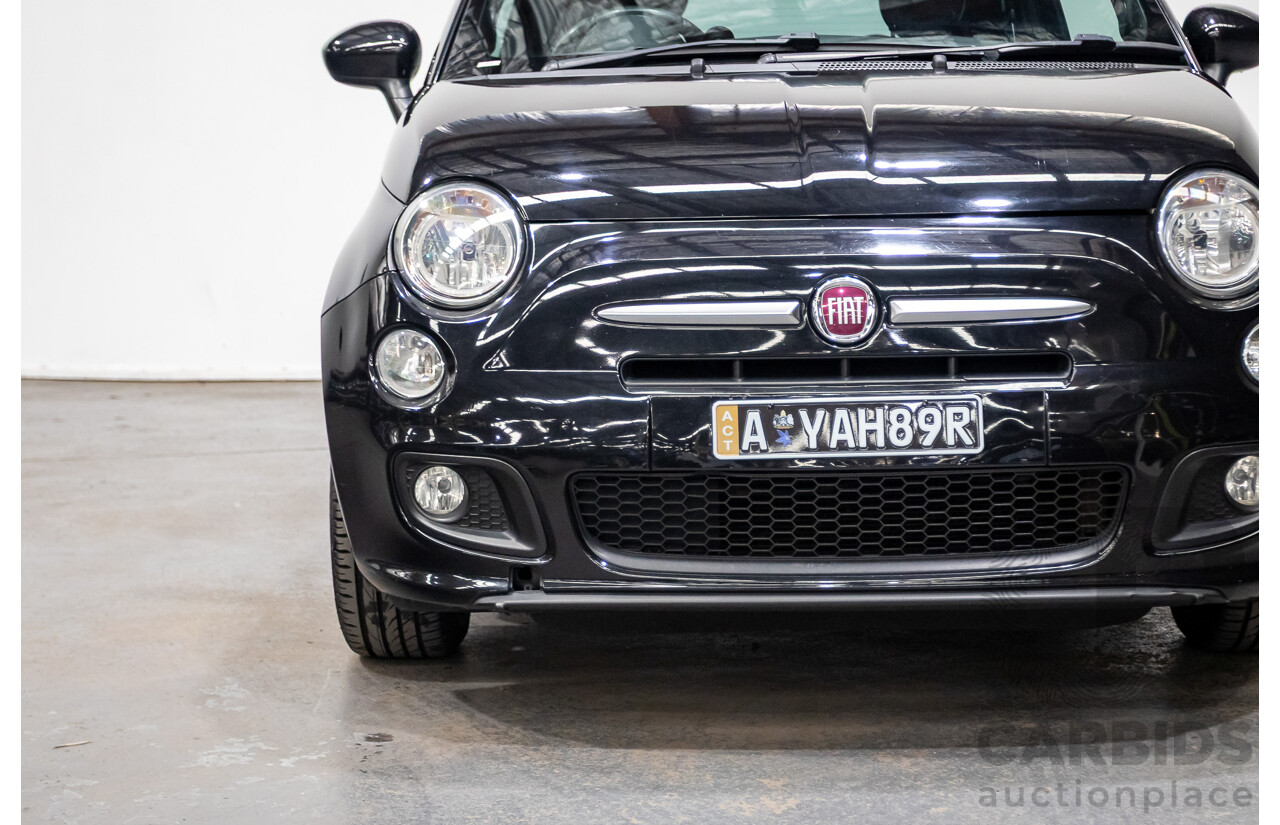 11/2013 Fiat 500 S MY13 3d Hatchback Vesuvio Black Metallic 1.4L