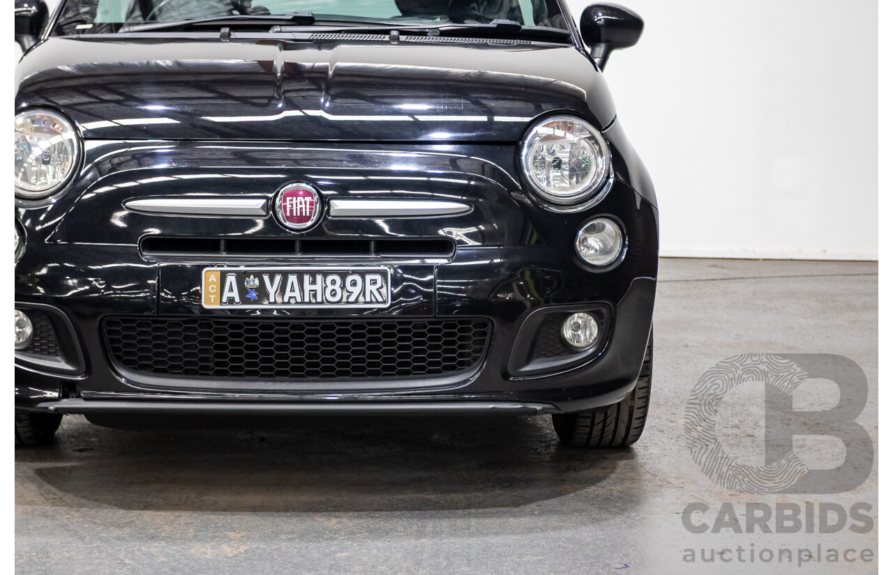 11/2013 Fiat 500 S MY13 3d Hatchback Vesuvio Black Metallic 1.4L