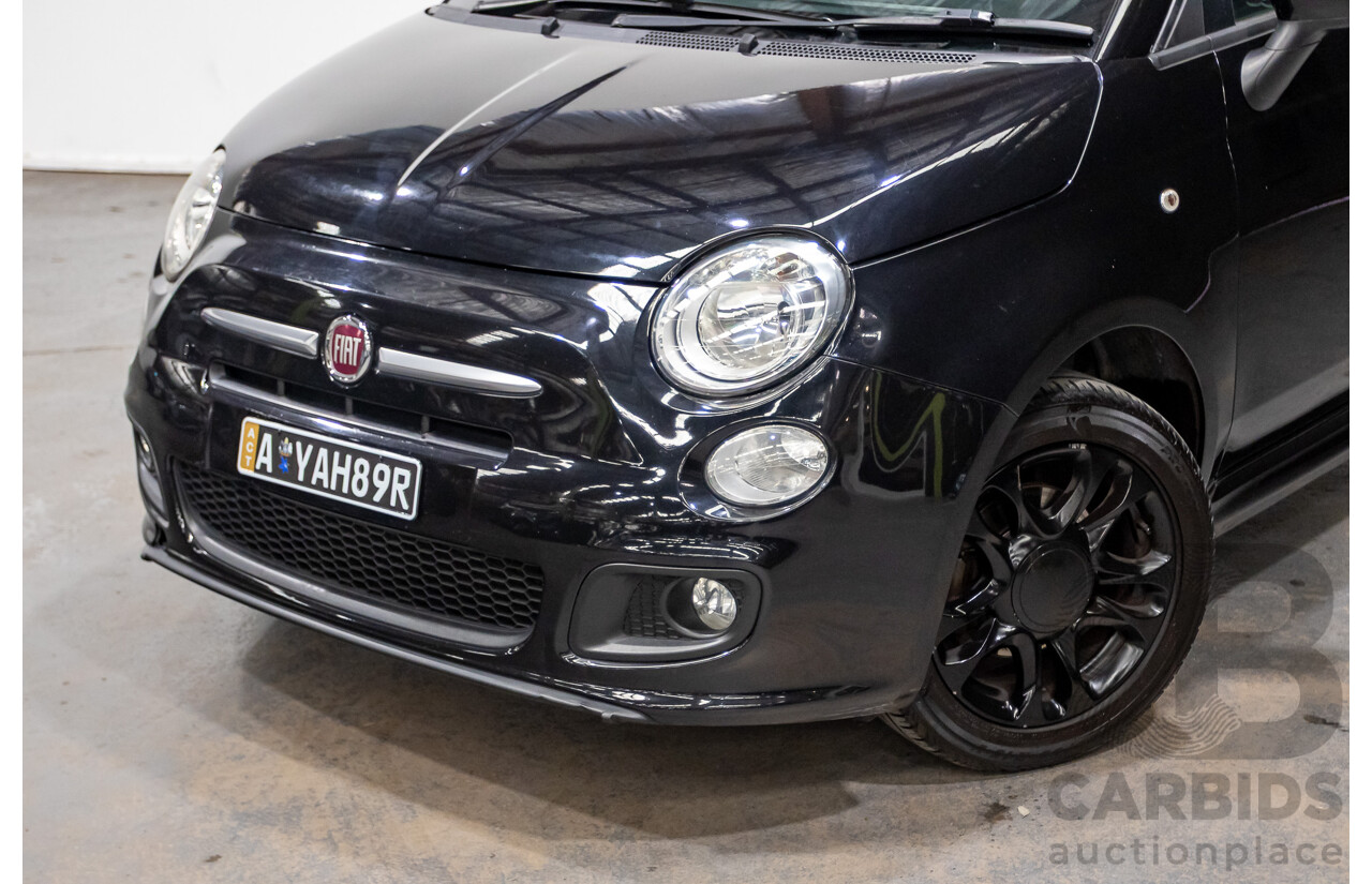 11/2013 Fiat 500 S MY13 3d Hatchback Vesuvio Black Metallic 1.4L