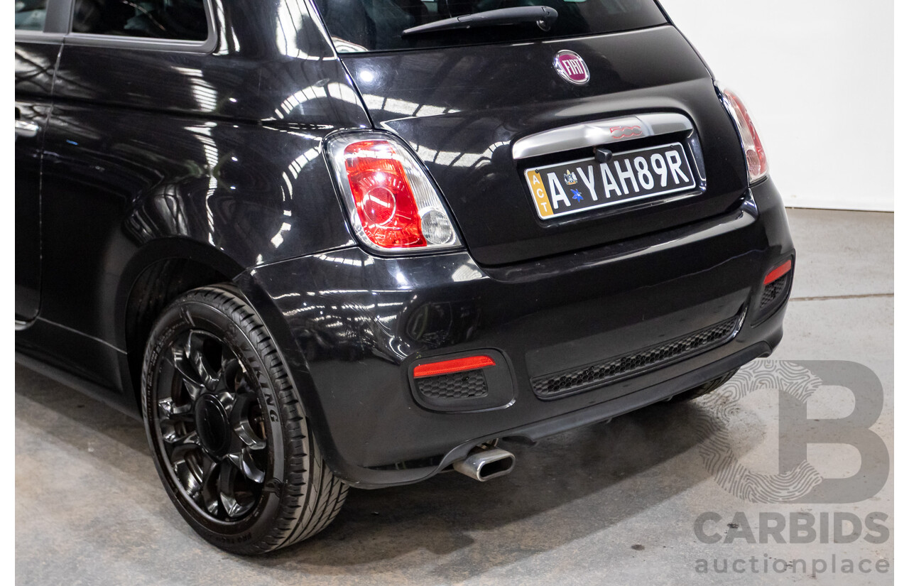 11/2013 Fiat 500 S MY13 3d Hatchback Vesuvio Black Metallic 1.4L