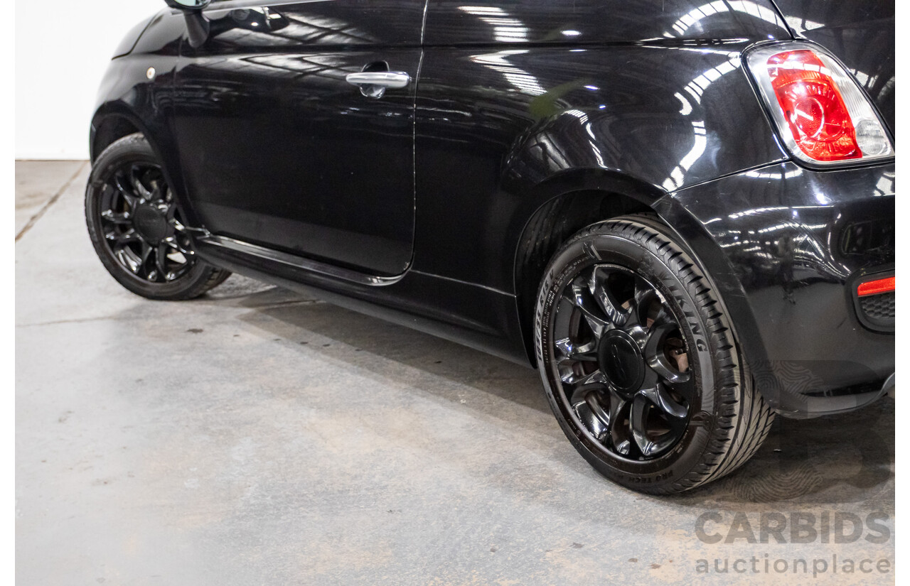 11/2013 Fiat 500 S MY13 3d Hatchback Vesuvio Black Metallic 1.4L