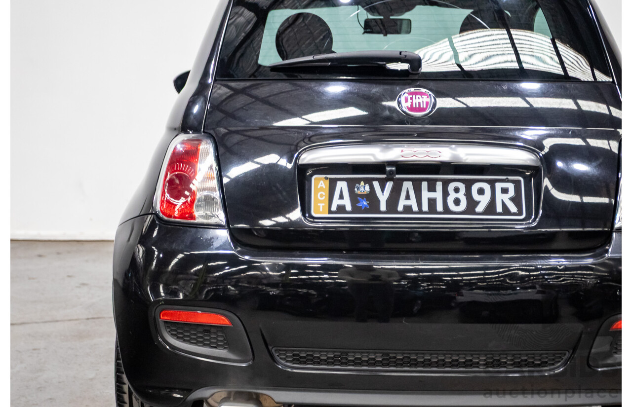 11/2013 Fiat 500 S MY13 3d Hatchback Vesuvio Black Metallic 1.4L