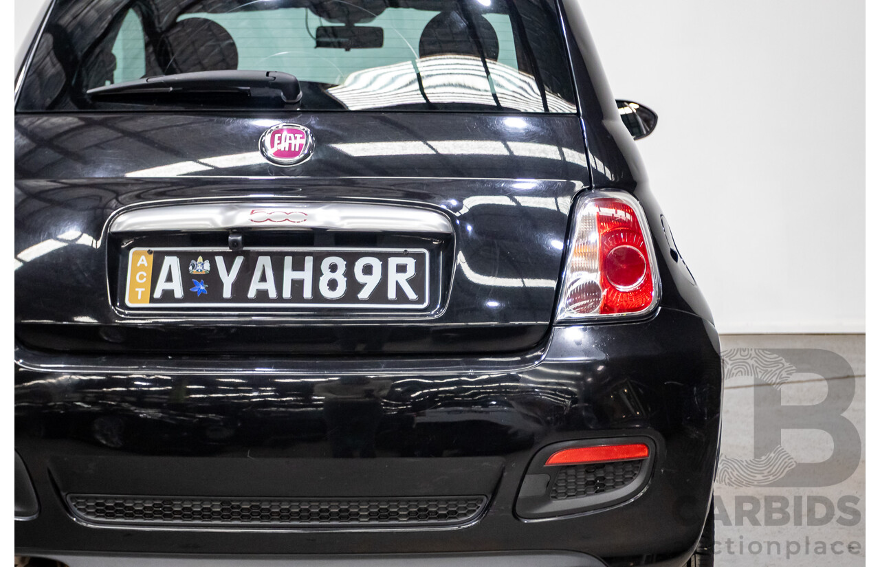 11/2013 Fiat 500 S MY13 3d Hatchback Vesuvio Black Metallic 1.4L