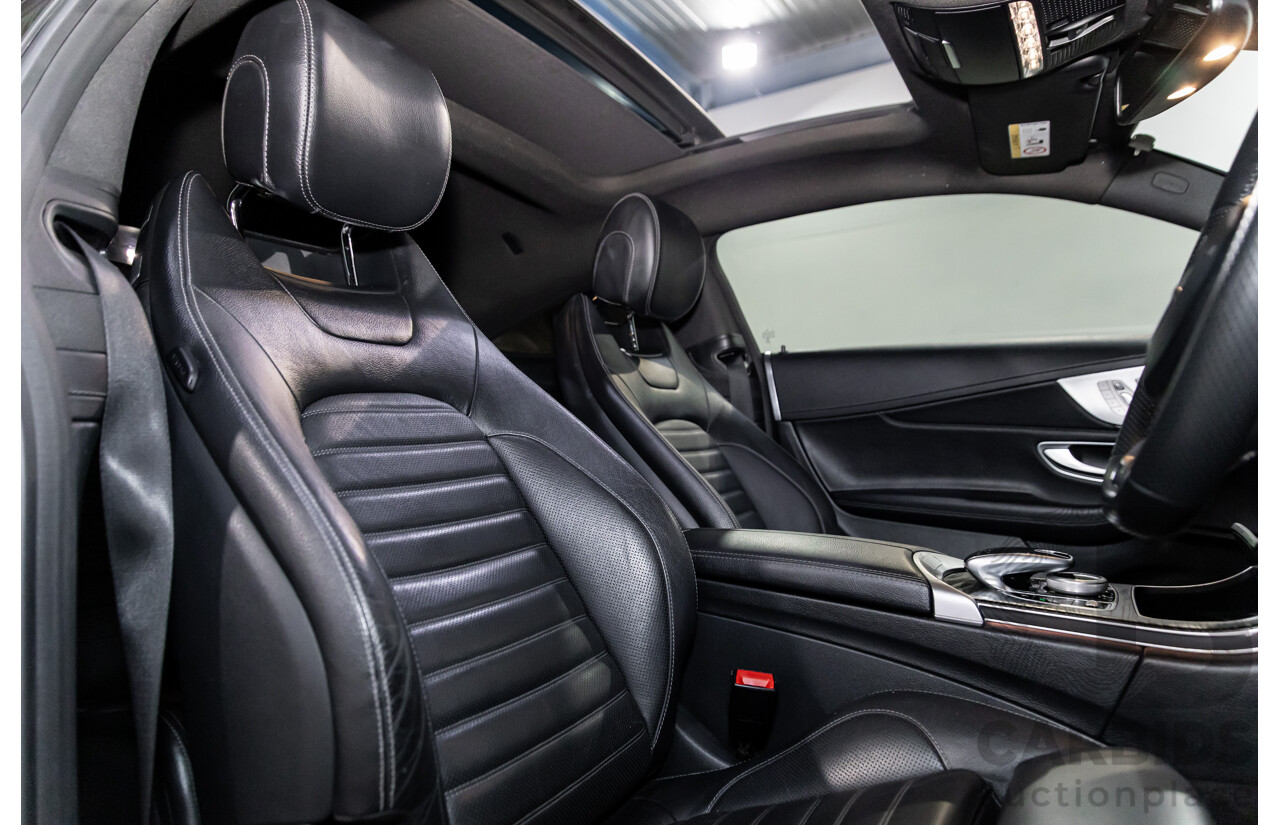 09/2017 Mercedes-Benz C43 AMG (AWD) 205 MY17.5 2d Coupe Obsidian Black Metallic Turbo V6 3.0L