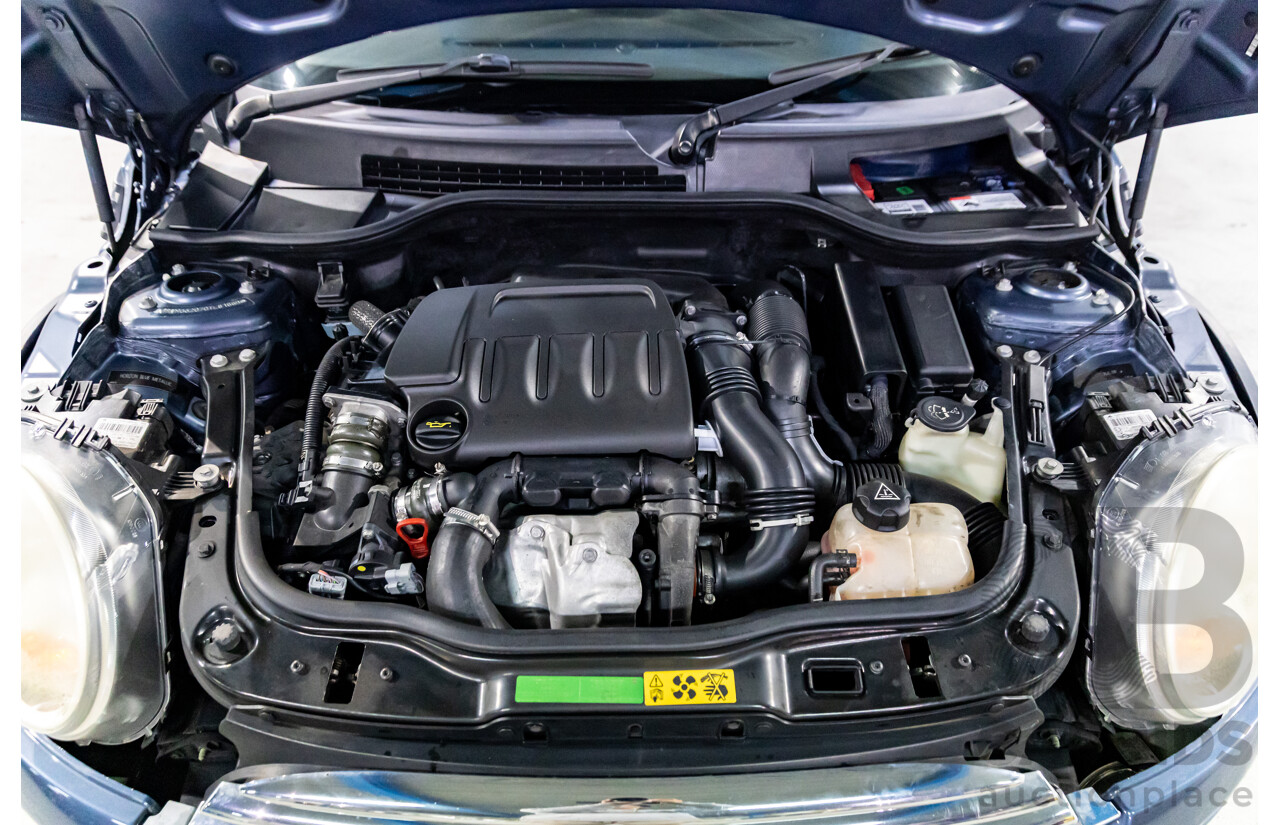 9/2009 Mini Cooper D R56 2d Hatchback Horizon Blue Metallic/Pepper White Roof Turbo Diesel 1.6L