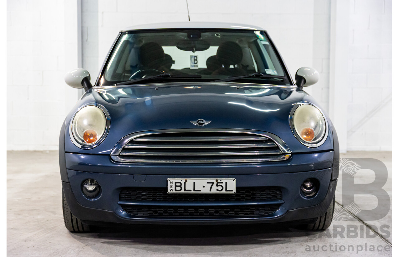 9/2009 Mini Cooper D R56 2d Hatchback Horizon Blue Metallic/Pepper White Roof Turbo Diesel 1.6L