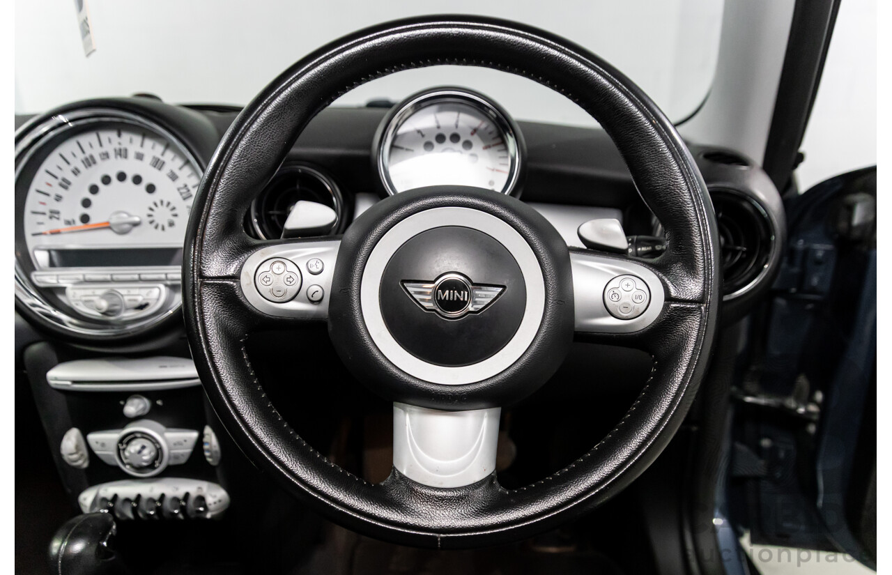 9/2009 Mini Cooper D R56 2d Hatchback Horizon Blue Metallic/Pepper White Roof Turbo Diesel 1.6L