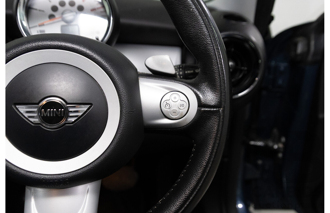 9/2009 Mini Cooper D R56 2d Hatchback Horizon Blue Metallic/Pepper White Roof Turbo Diesel 1.6L