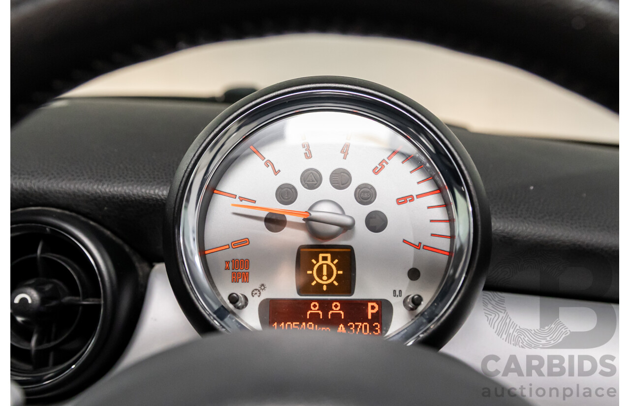 9/2009 Mini Cooper D R56 2d Hatchback Horizon Blue Metallic/Pepper White Roof Turbo Diesel 1.6L