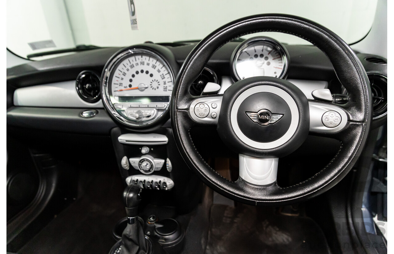 9/2009 Mini Cooper D R56 2d Hatchback Horizon Blue Metallic/Pepper White Roof Turbo Diesel 1.6L