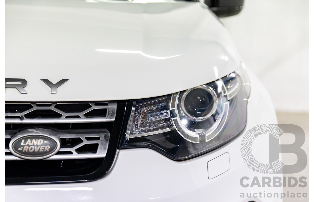 02/2018 Land Rover Discovery Sport SD4 HSE (177kW AWD) 5 Seat L550 MY18 4d Wagon Fuji White/ Santorini Black Roof Turbo Diesel 2.0L