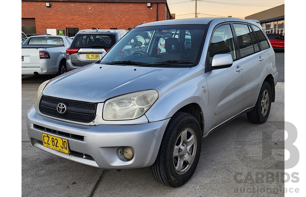 4/2004 Toyota Rav4 CV (4x4) ACA23R 4d Wagon Silver 2.4L
