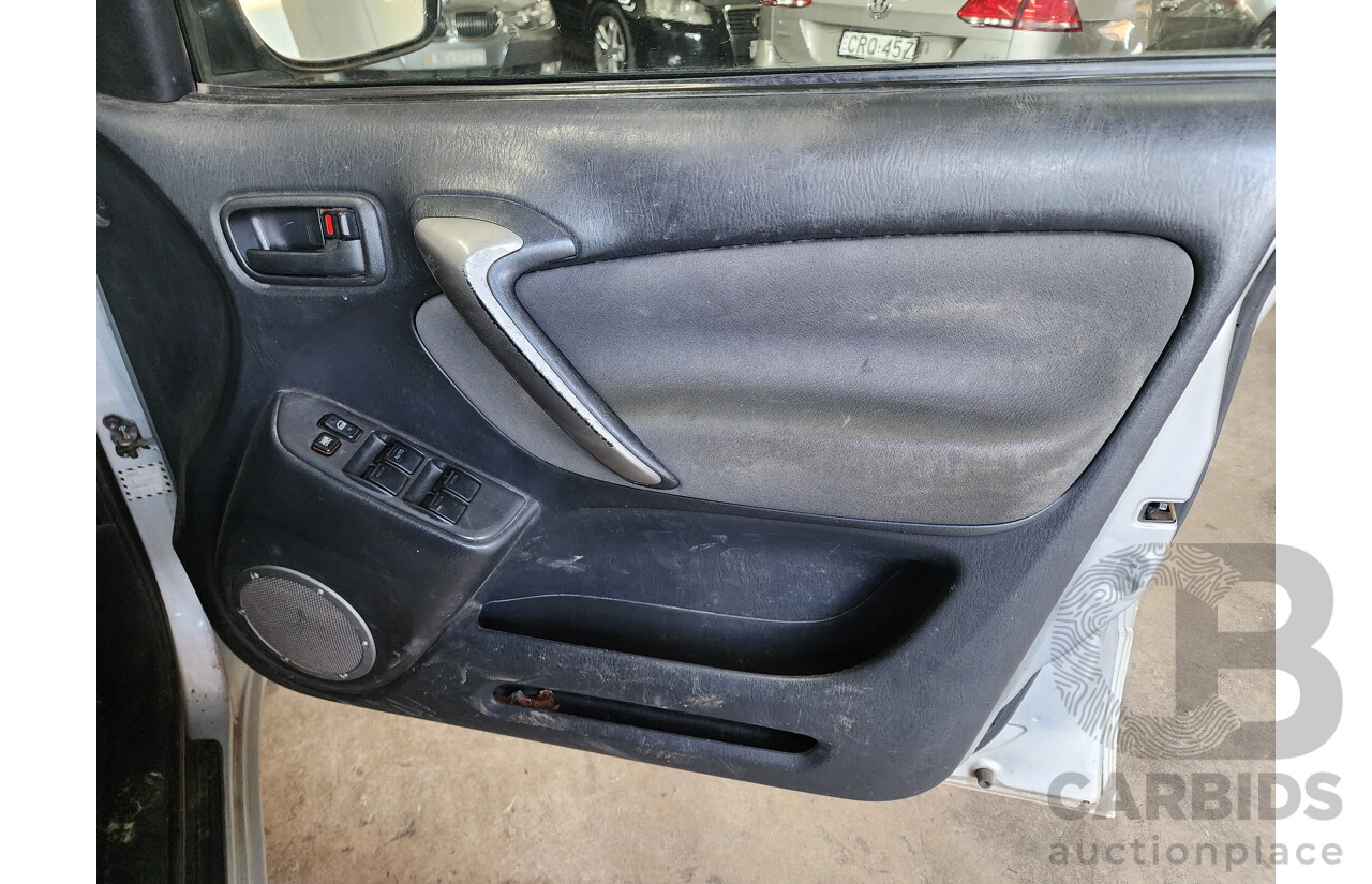 4/2004 Toyota Rav4 CV (4x4) ACA23R 4d Wagon Silver 2.4L