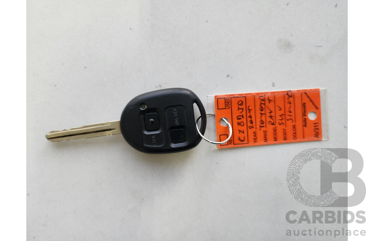 4/2004 Toyota Rav4 CV (4x4) ACA23R 4d Wagon Silver 2.4L