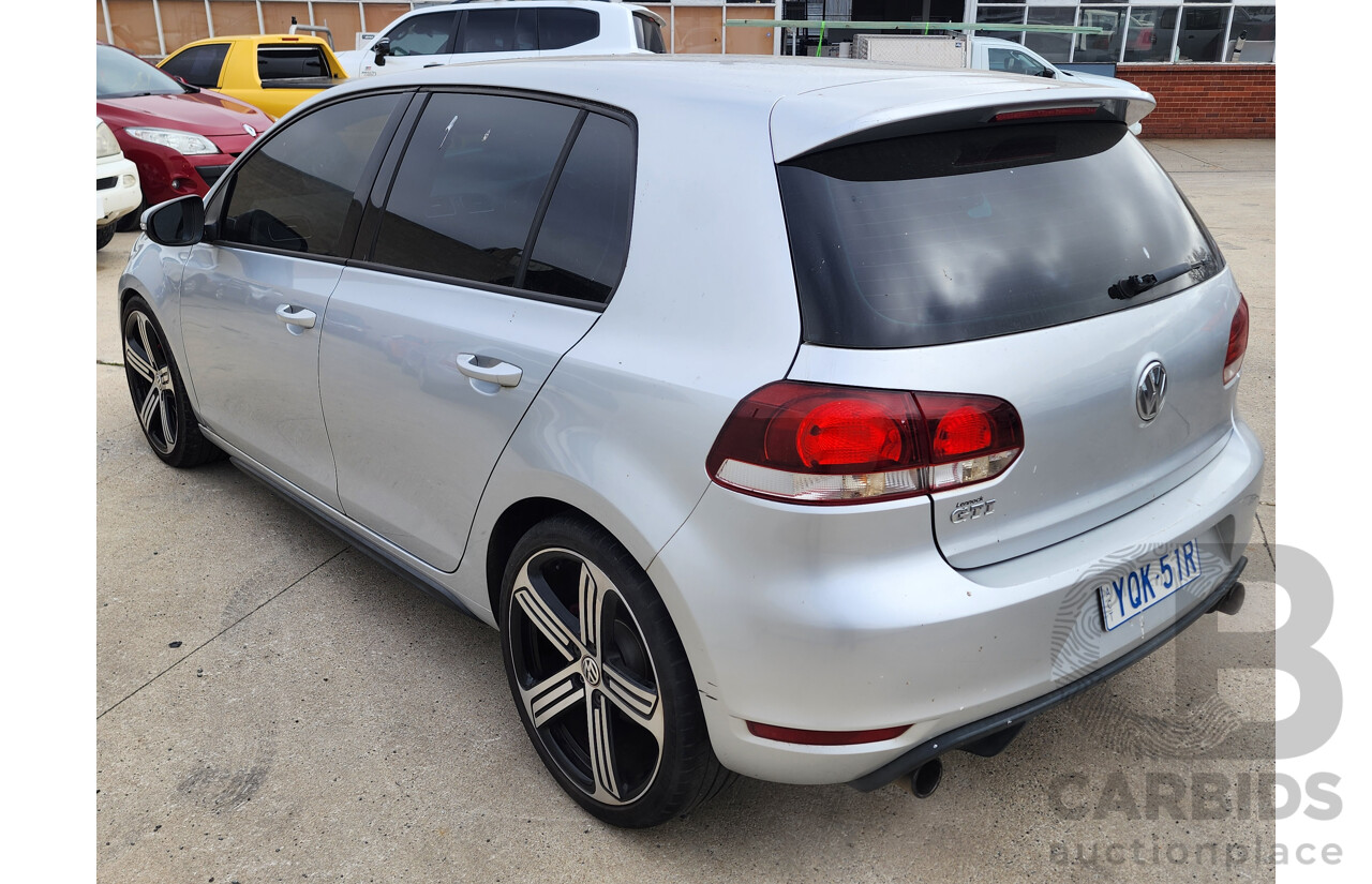 10/2012 Volkswagen Golf GTi 1K MY12 5d Hatchback Silver 2.0L