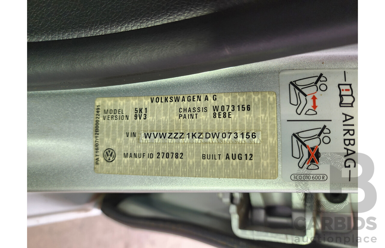 10/2012 Volkswagen Golf GTi 1K MY12 5d Hatchback Silver 2.0L