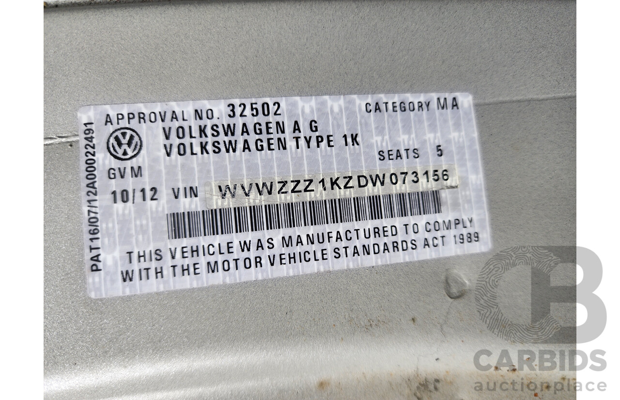 10/2012 Volkswagen Golf GTi 1K MY12 5d Hatchback Silver 2.0L