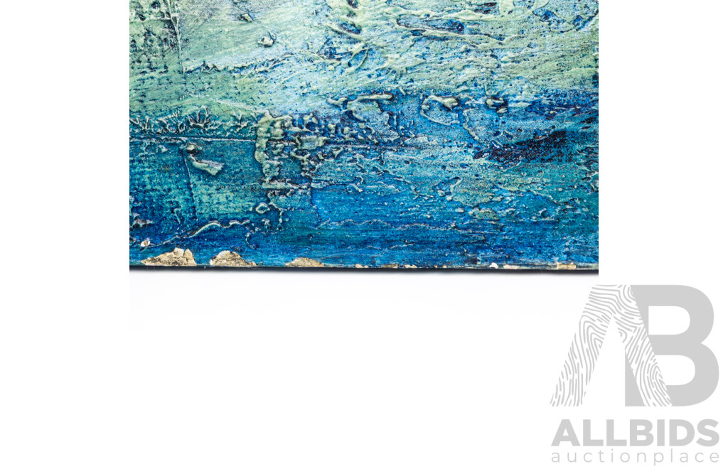 Maynard Waters, (20th Century, Australian, 1936-), Neutropia, Original Mid Century Mixed Media Oil and Plaster, 91 X 42 Cm (frame)