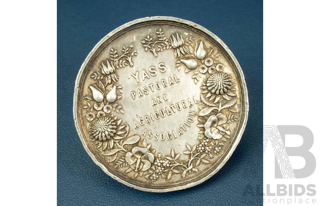 1879 Yass Pastoral & Agricultural Association Pewter Medal