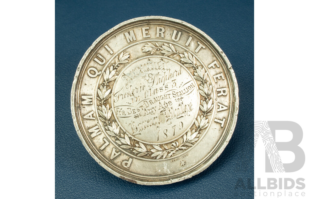 1879 Yass Pastoral & Agricultural Association Pewter Medal