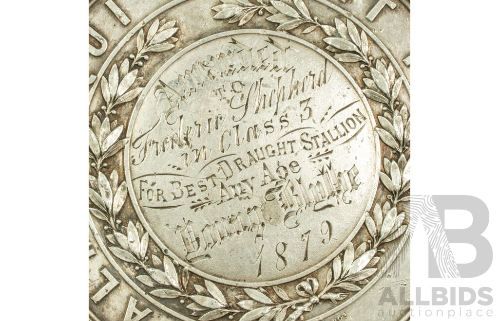 1879 Yass Pastoral & Agricultural Association Pewter Medal