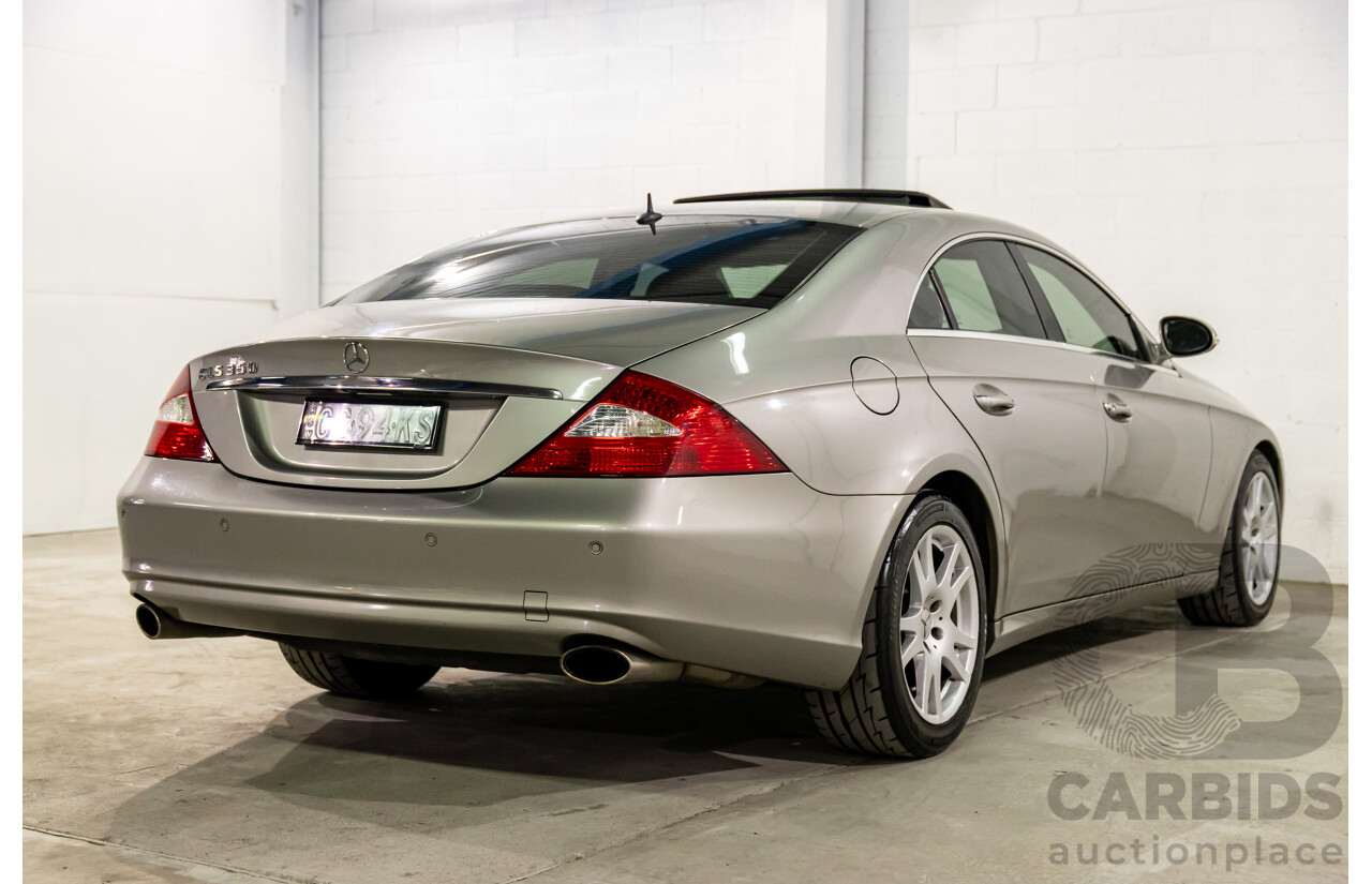 8/2005 Mercedes-Benz CLS 350 219 4d Coupe Cubanite Silver Metallic V6 3.5L