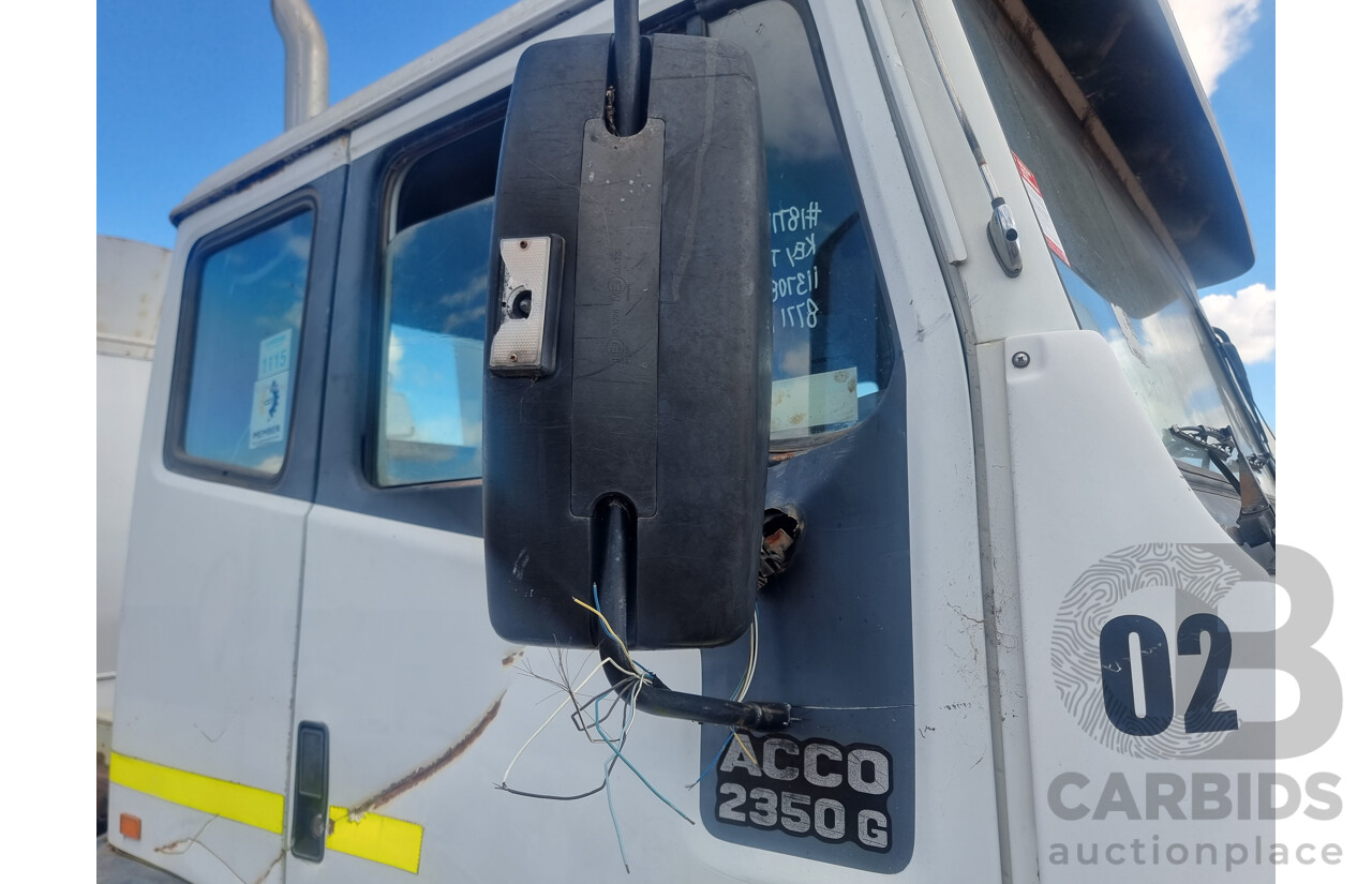 03/2004, IVECO Acco C/Cab 6WH DC LE 2350G ISC Cummins 12,000L Water Cart