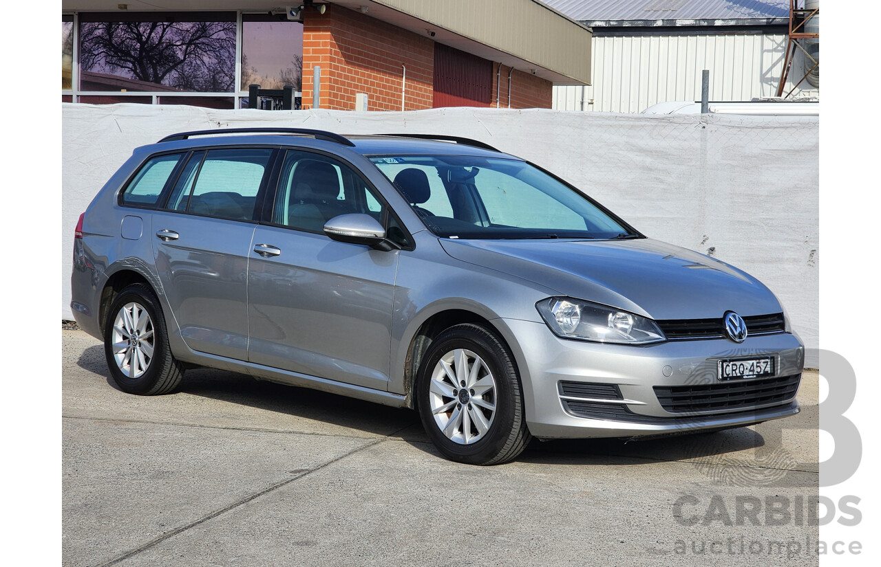 2/2014 Volkswagen Golf 90 TSI AU MY14 4d Wagon Silver 1.4L