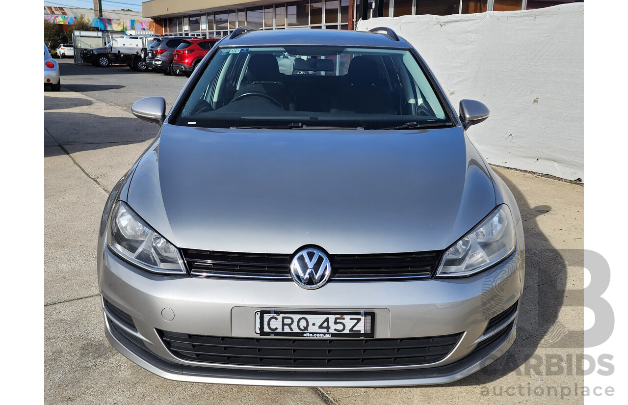2/2014 Volkswagen Golf 90 TSI AU MY14 4d Wagon Silver 1.4L