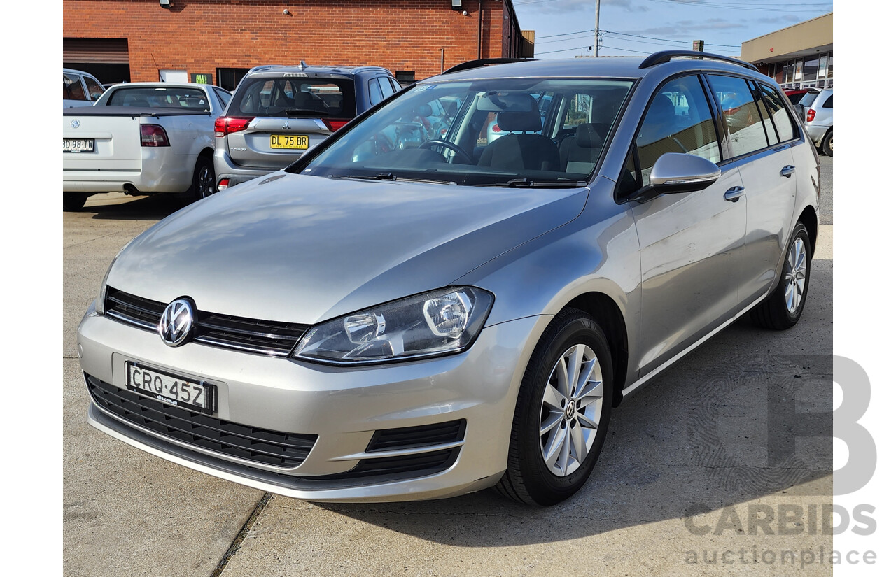 2/2014 Volkswagen Golf 90 TSI AU MY14 4d Wagon Silver 1.4L