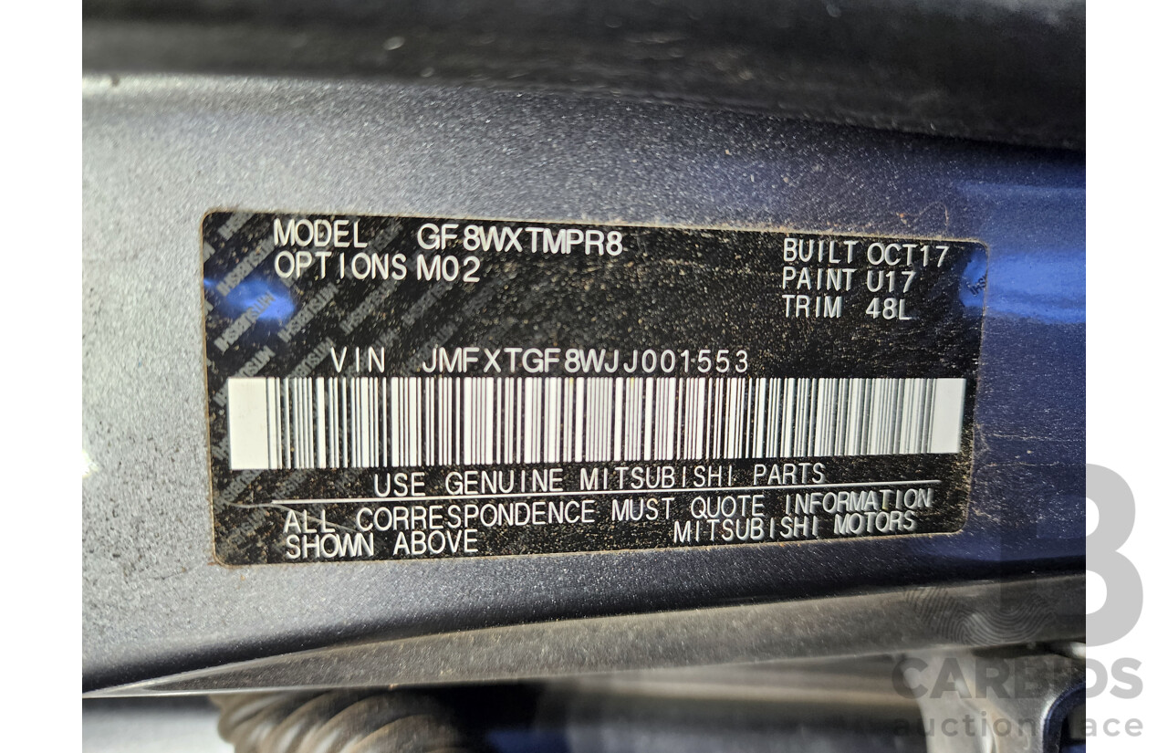 10/2017 Mitsubishi Outlander ES 7-seater (4x2) ZL MY18 4d Wagon Grey 2.4L