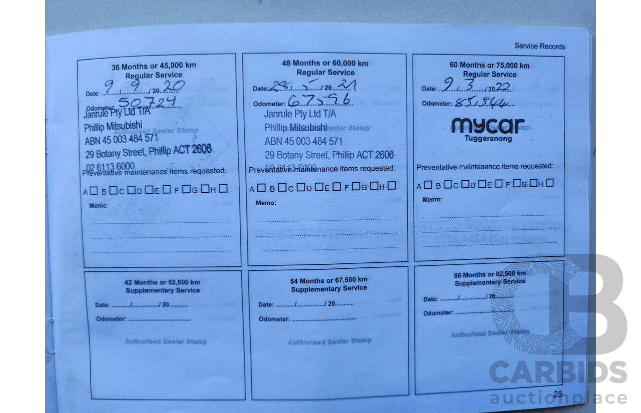 10/2017 Mitsubishi Outlander ES 7-seater (4x2) ZL MY18 4d Wagon Grey 2.4L