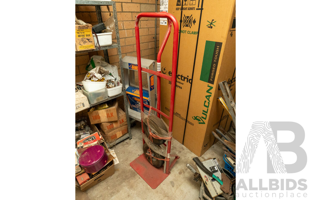 Assorted Job Lot - 4 Bay Shelf with Contents ETC