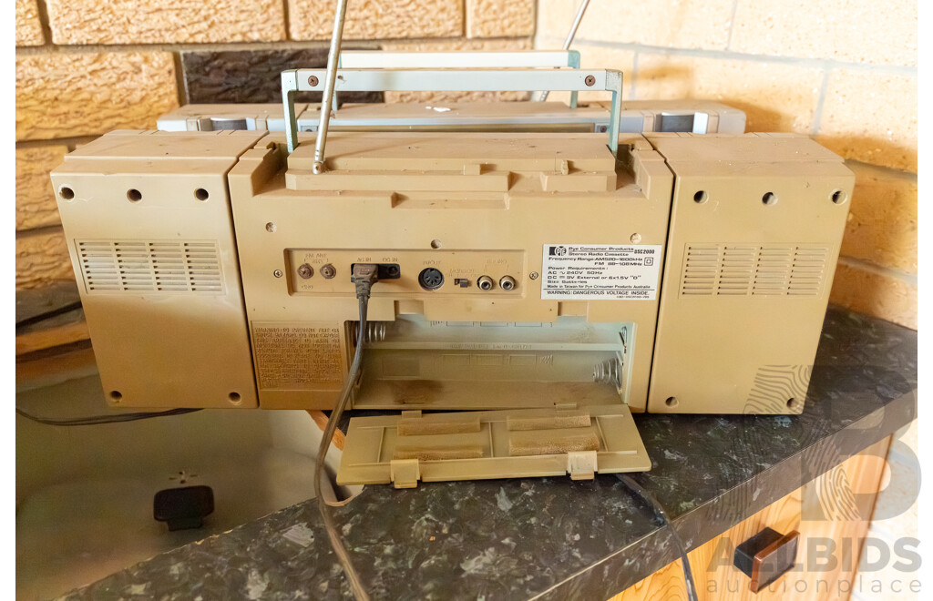 Quantity of 3 Vintage Radio Cassette Players