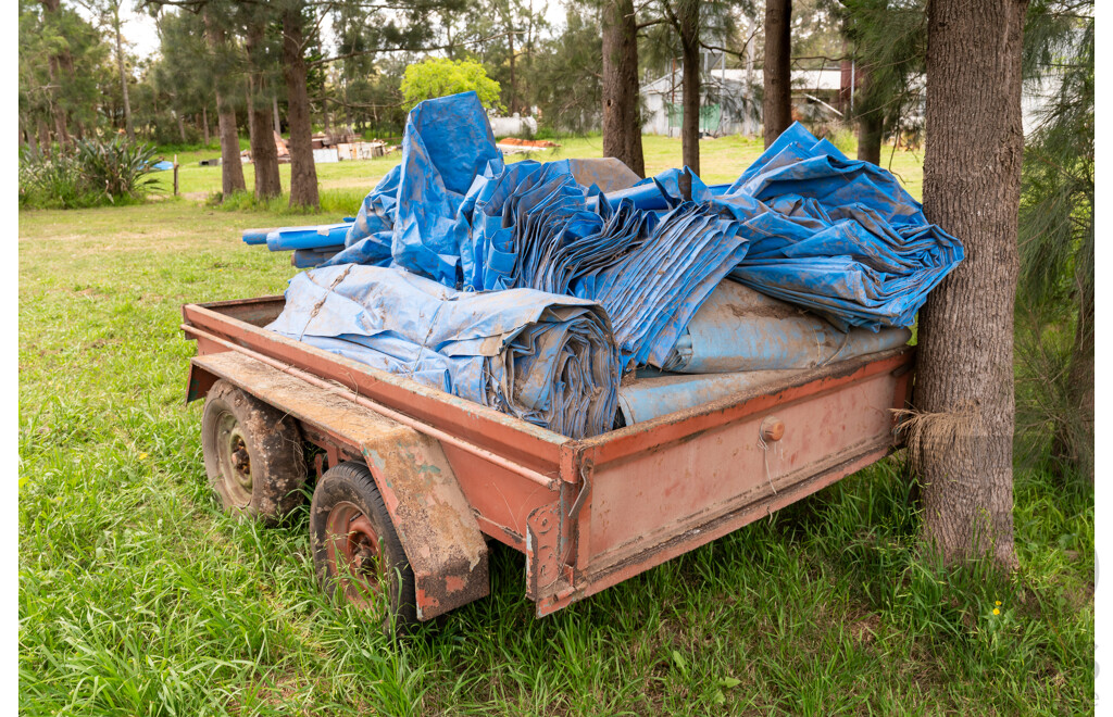 6x8 Dual Axle Farm Trailer