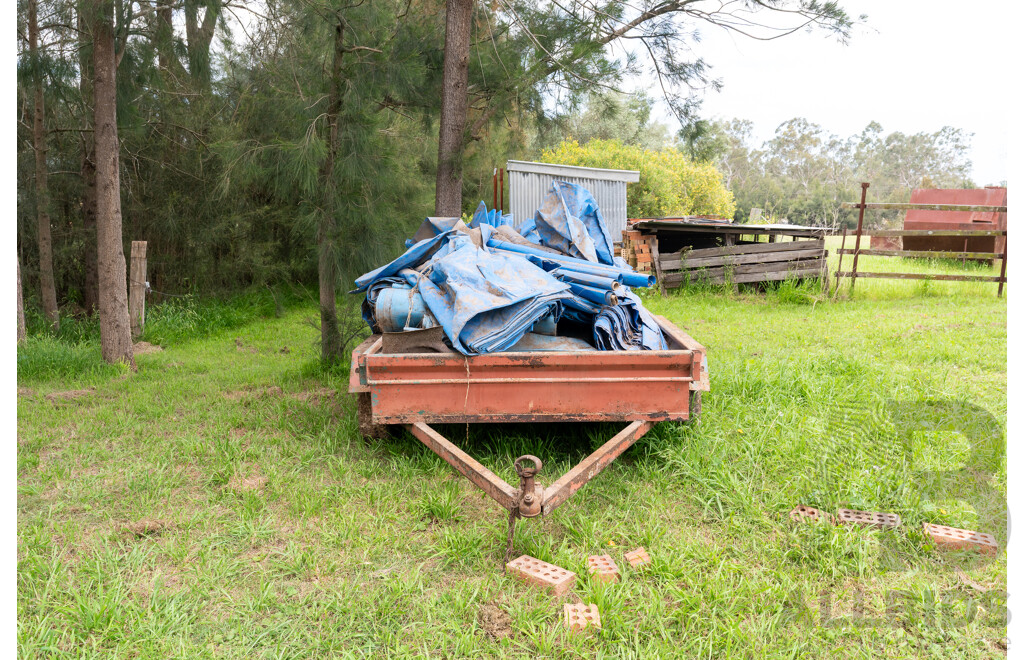 6x8  Dual Axle Farm Trailer