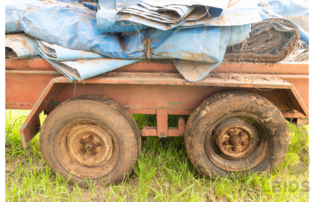 6x8  Dual Axle Farm Trailer