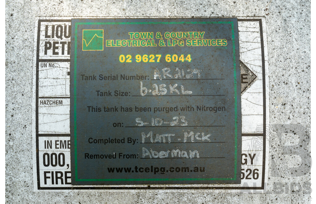 Commercial 6.25kl Gas Tank