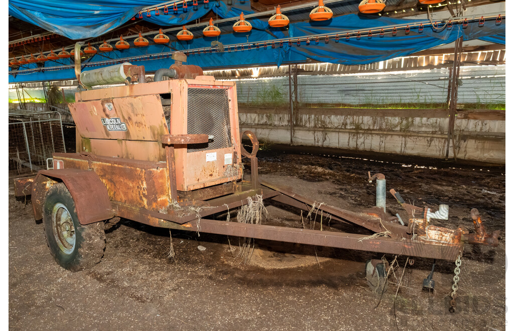 Lincoln Industrial Electric Welder on Trailer
