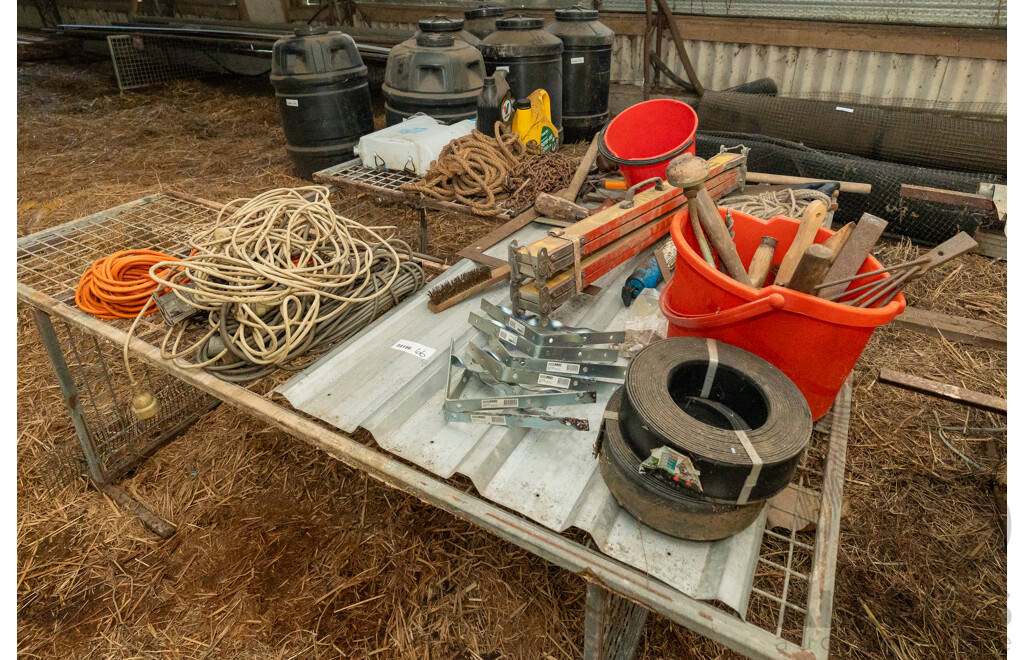 Assorted Job Lot - Tools, Power Cords and Fittings ETC