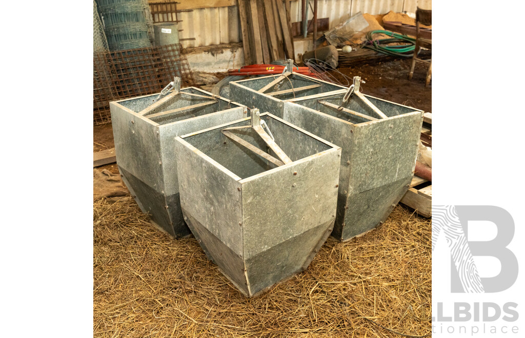 Quantity of 4 Poultry Feeder Attachments