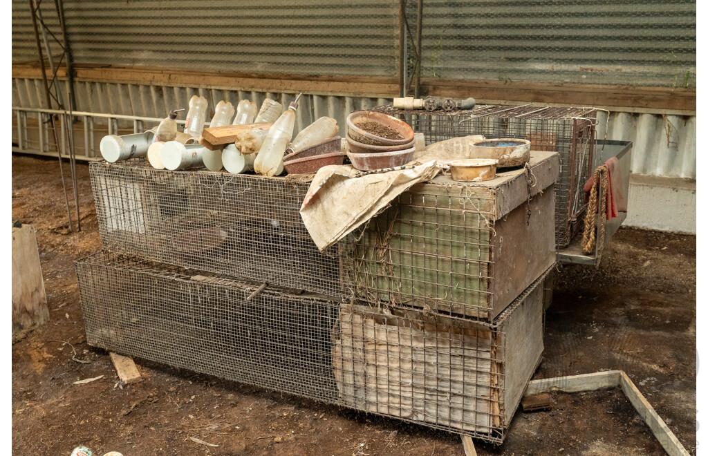 Assorted Job Lot - Rabbit Cages and Animal Trap ETC