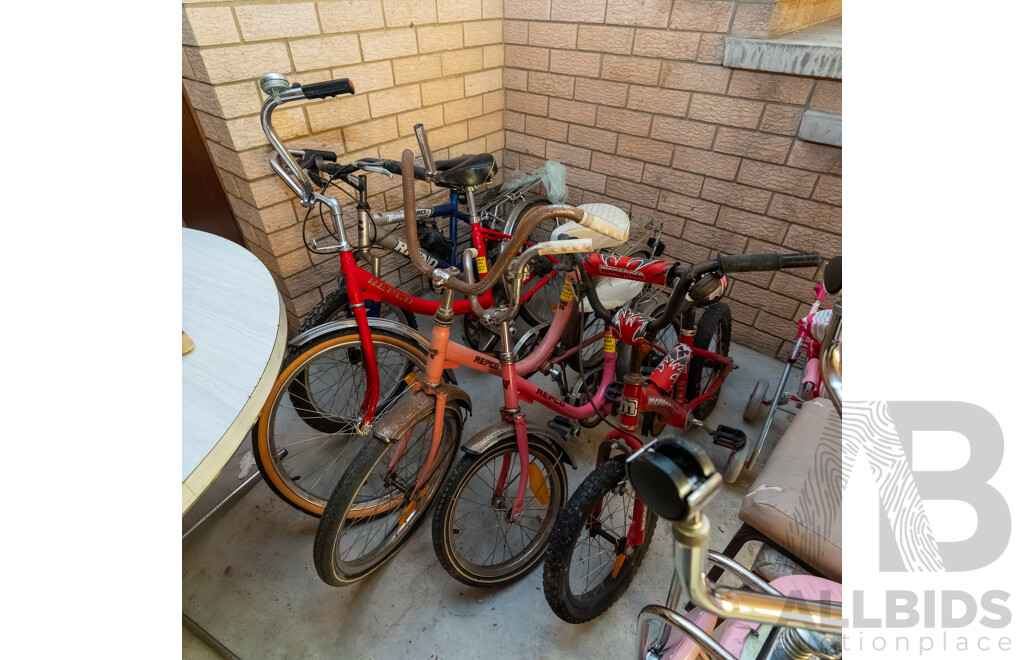 Quantity of 5 Kids Bikes ETC