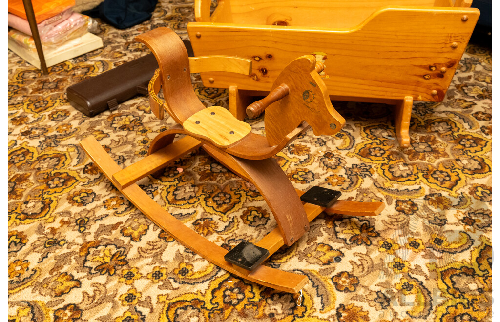 Assorted Job Lot - Luar Portacot, Vintage Baby Rocker and Vintage Baby Bassinet ETC