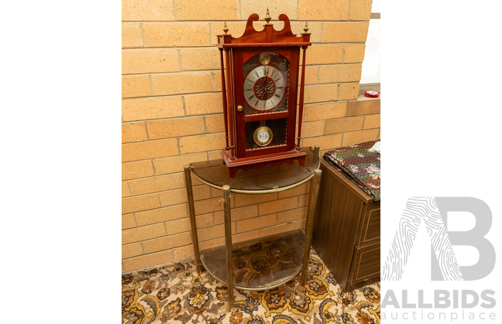 Assorted Job Lot - Clock and Side Table