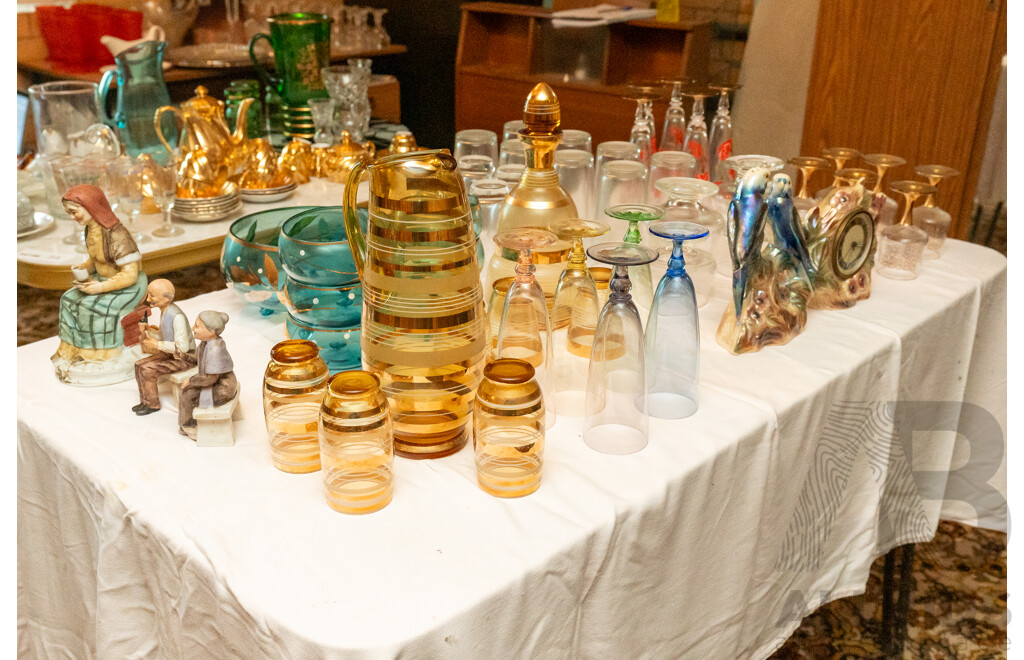 Assorted Job Lot - Glassware and Ceramic Sculptures ETC