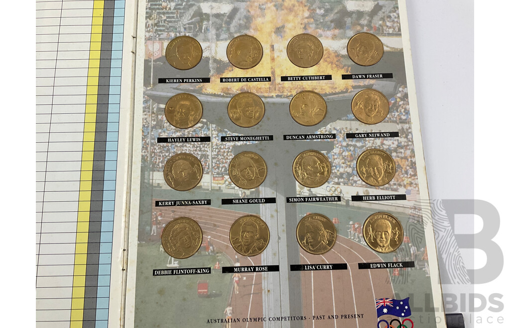 Australian 2005 UNC Coin Set, 2020 Two Dollar Coin - Paralympics, 1992 Olympic Gold Olympic Medal Collection